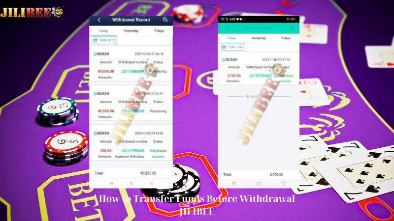 How to Transfer Funds Before Withdrawal JILIBEE